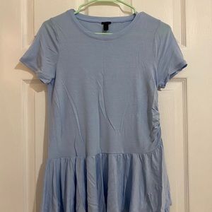 J.Crew peplum blue top